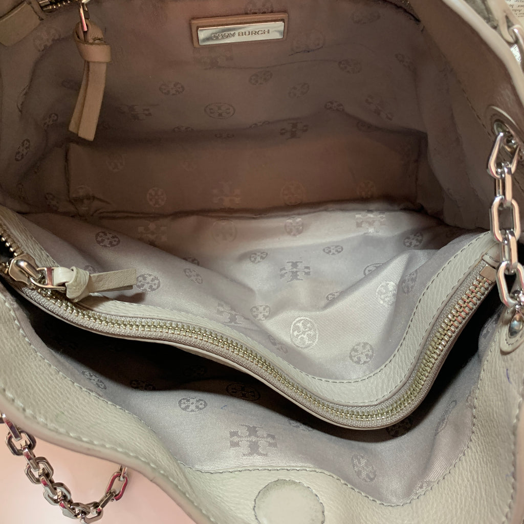 Tory Burch Light Grey 'Britten' Tote Bag | Pre Loved |