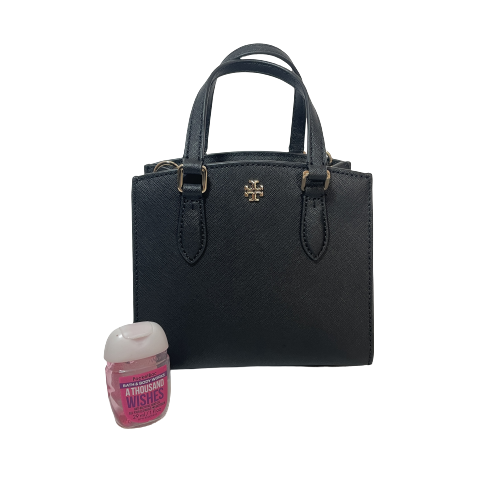 Tory Buch Black Leather 'Emerson' Mini Satchel | Like New |