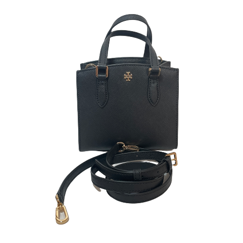 Tory Buch Black Leather 'Emerson' Mini Satchel | Like New |