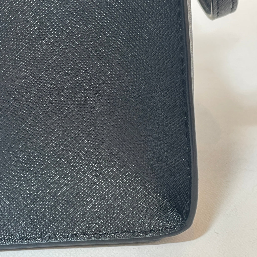 Tory Buch Black Leather 'Emerson' Mini Satchel | Like New |