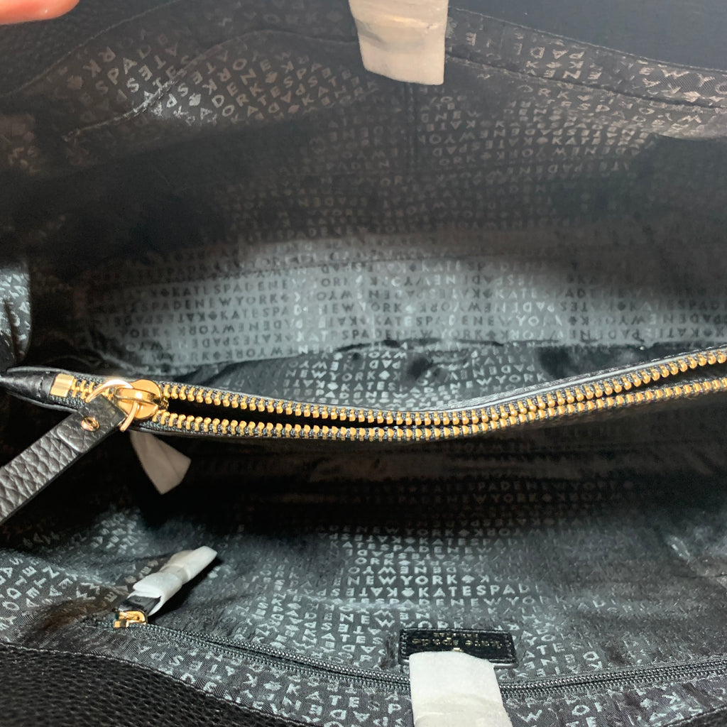 Kate Spade Black Pebbled Leather 'Henderson Street' Shoulder Bag | Brand New |