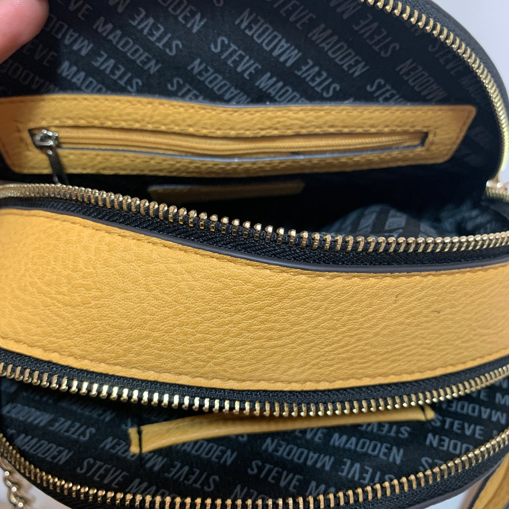 Steve Madden Yellow Round Cross-body Bag | Pre Loved |