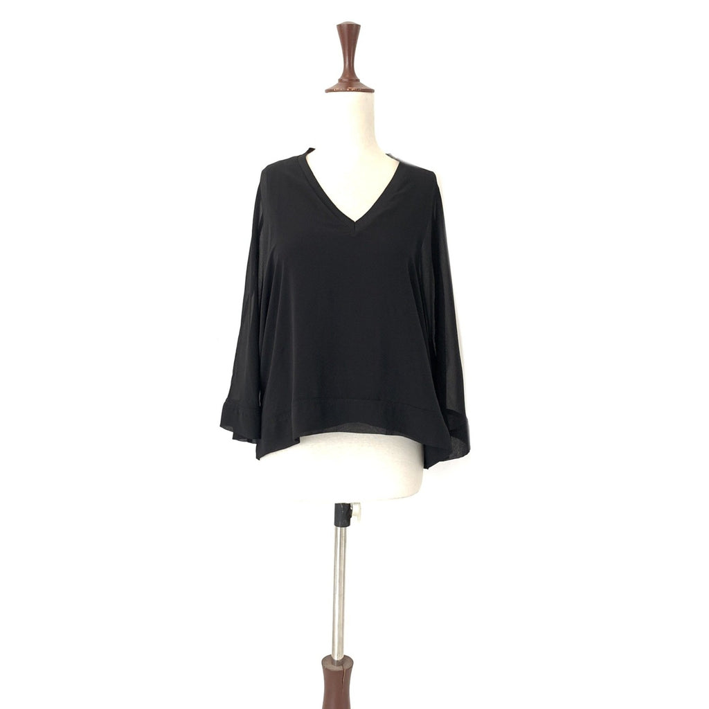 ZARA Black Sheer Blouse | Gently Used |