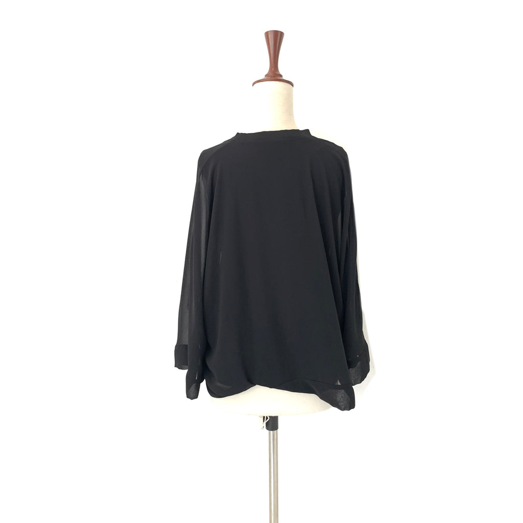 ZARA Black Sheer Blouse | Gently Used |