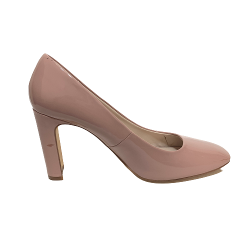 ZARA Nude Pink Square-toe Pumps | Pre Loved |