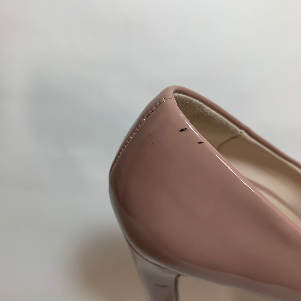 ZARA Nude Pink Square-toe Pumps | Pre Loved |