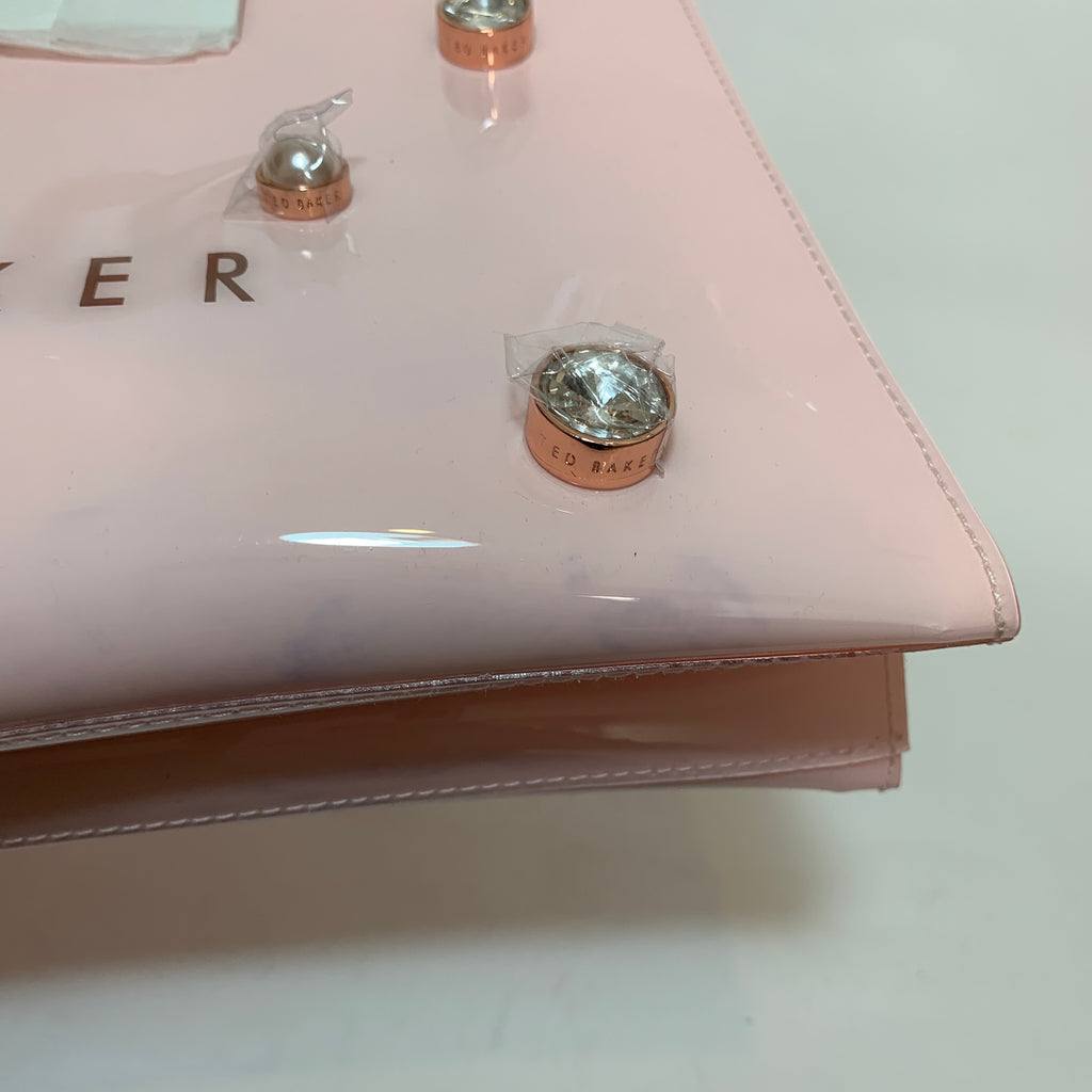 Ted Baker Light Pink Crystal & Pink Large Icon Jelly Tote | Brand New |