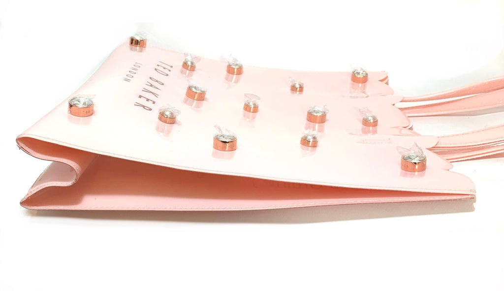 Ted Baker Light Pink Crystal & Pink Large Icon Jelly Tote | Brand New |