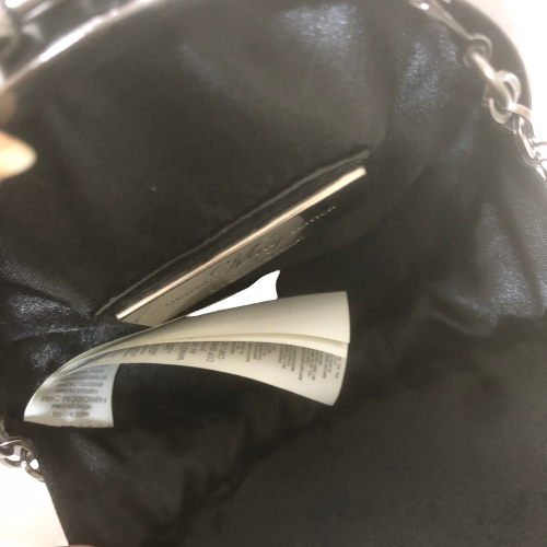 Zuhair Murad For Mango Pink & Black Lace Round Bag | Pre Loved |