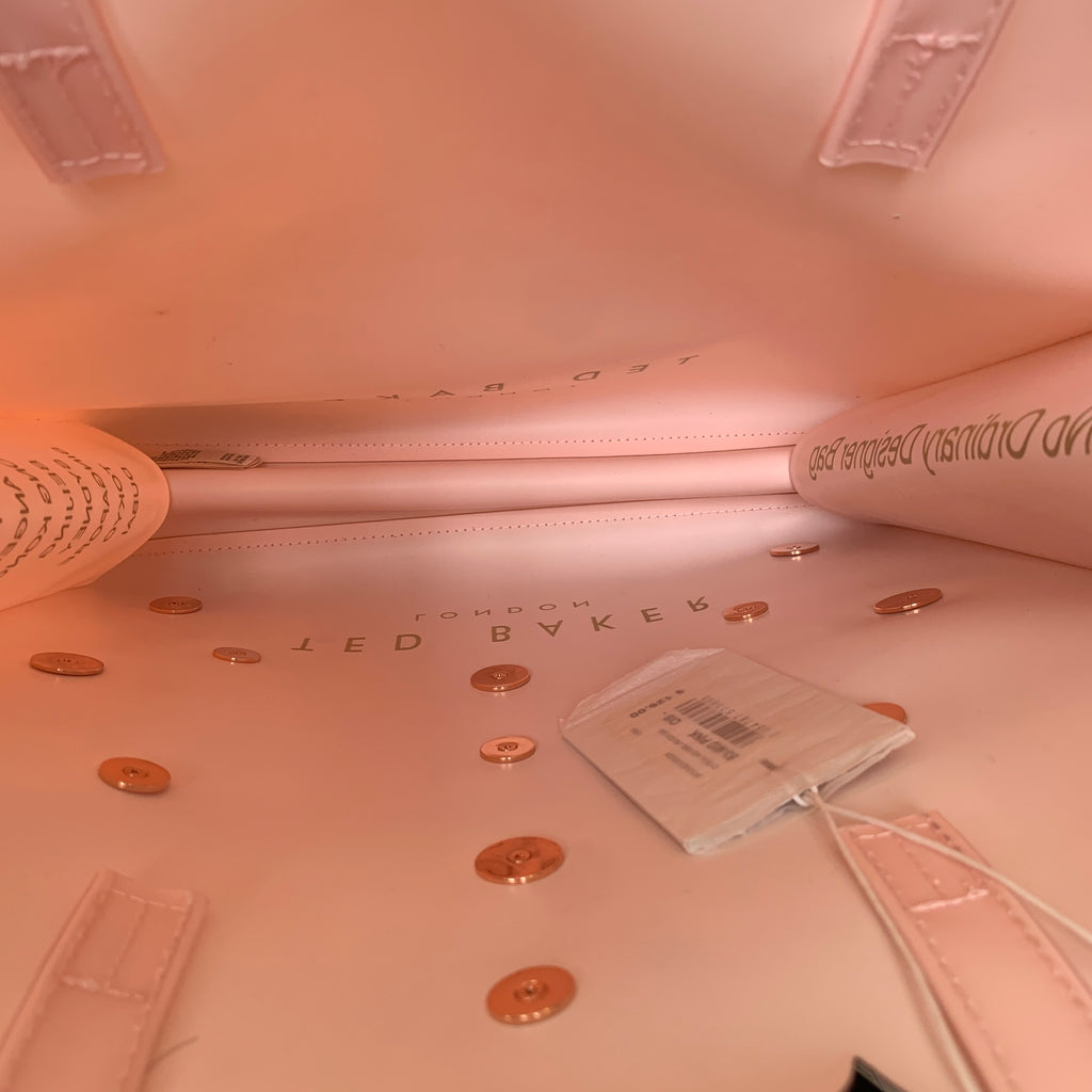 Ted Baker Light Pink Crystal & Pink Large Icon Jelly Tote | Brand New |