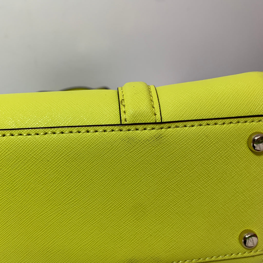 Kate Spade 'Newbury' Yellow Leather Small Loden Satchel | Brand New |