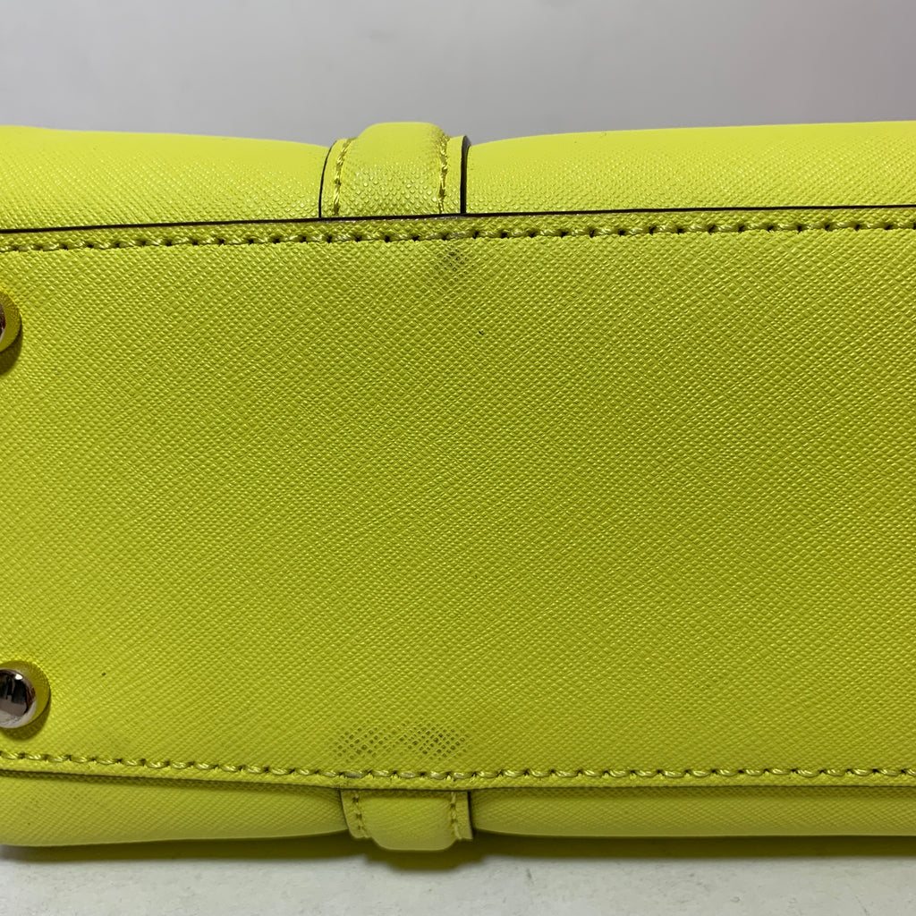 Kate Spade 'Newbury' Yellow Leather Small Loden Satchel | Brand New |