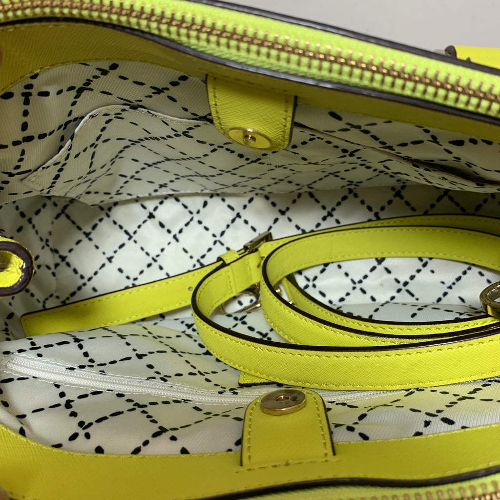 Kate Spade 'Newbury' Yellow Leather Small Loden Satchel | Brand New |