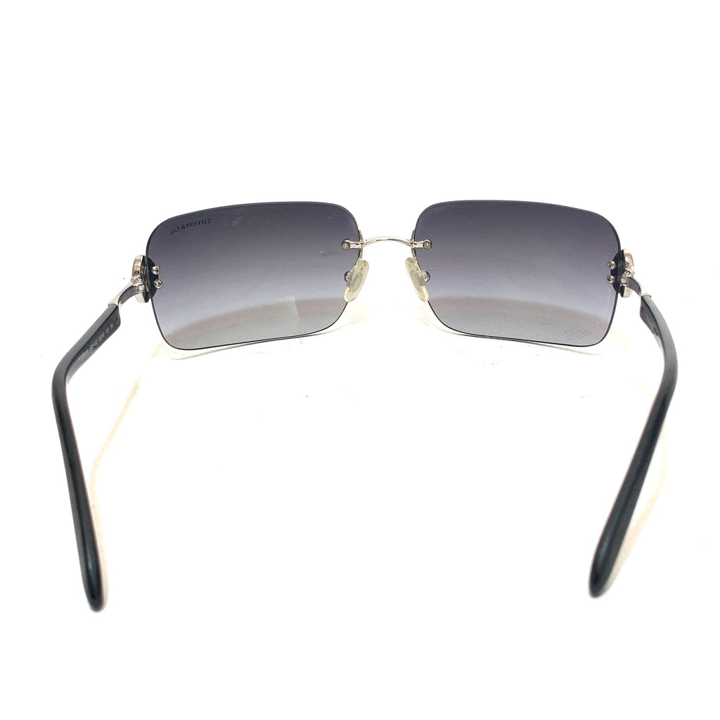 Tiffany TF 3024B Rectangular Rimless Sunglasses | Like New |