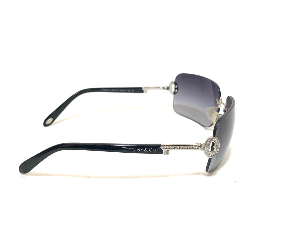 Tiffany TF 3024B Rectangular Rimless Sunglasses | Like New |