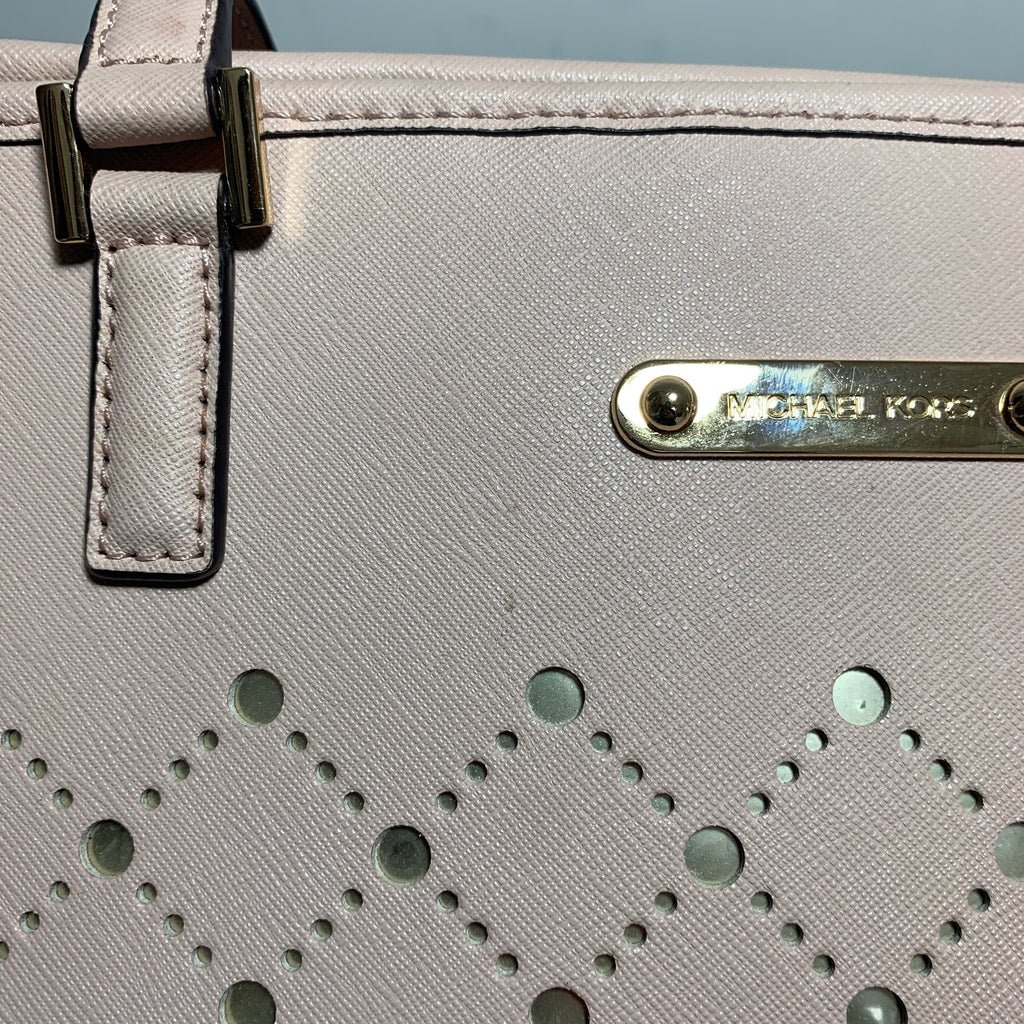 Michael Kors Light Pink Leather Large Tote | Gently Used |