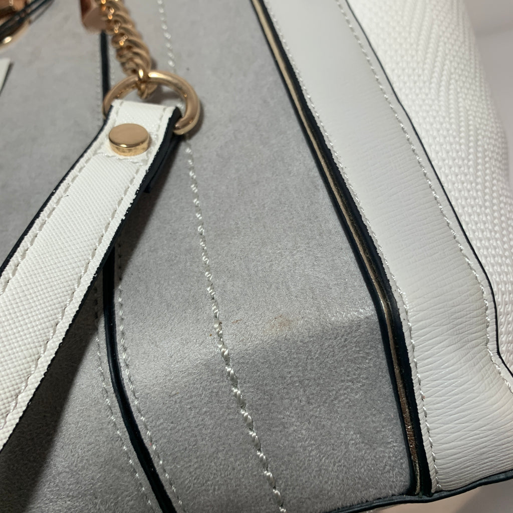 River Island Grey & White Shoulder Bag | Brand New |