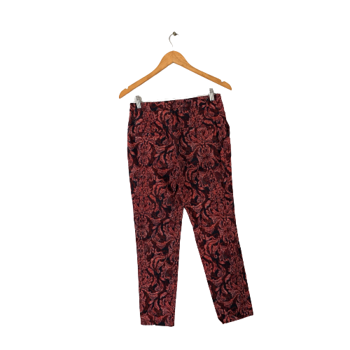 H&M Red Floral Printed Pants | Gently Used |