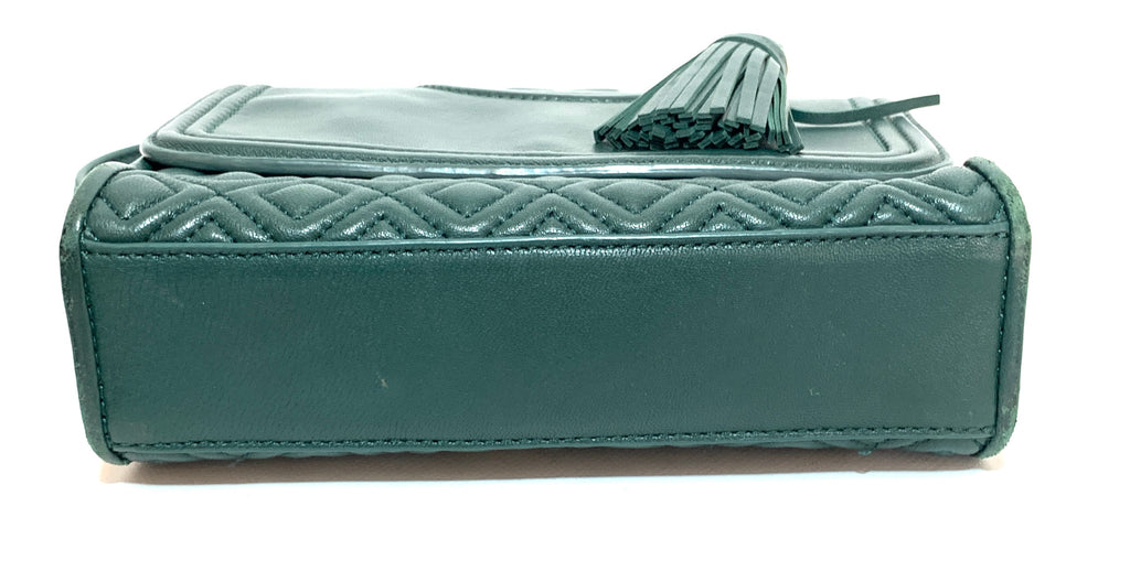Tory Burch 'Fleming' Green Small Convertible Shoulder Bag | Pre Loved |