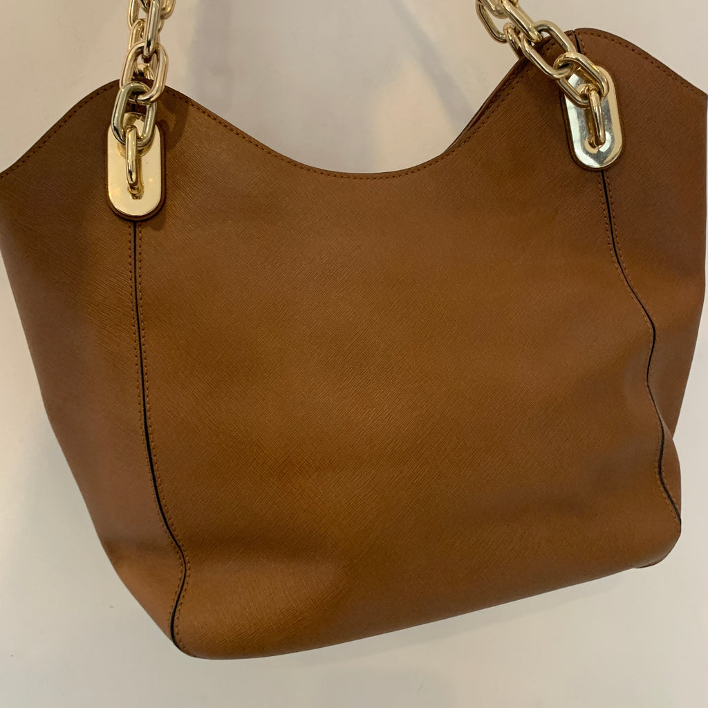 Michael Kors Tan Leather Chain Shoulder Bag | Pre loved |