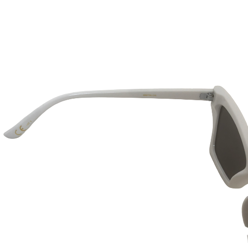 Mango White Cat-Eye Rectangular Sunglasses | Like New |