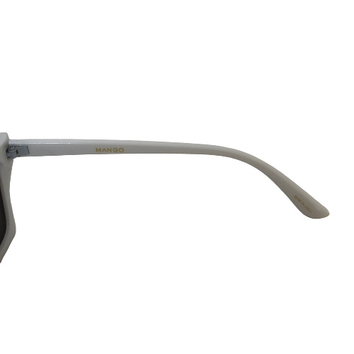 Mango White Cat-Eye Rectangular Sunglasses | Like New |
