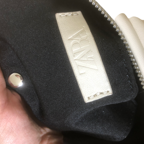 ZARA Cream Large Shoulder Bag | Like New |