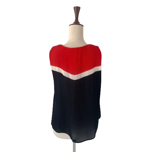 ZARA Pleated Tri-colour Sleeveless Top | Gently used |