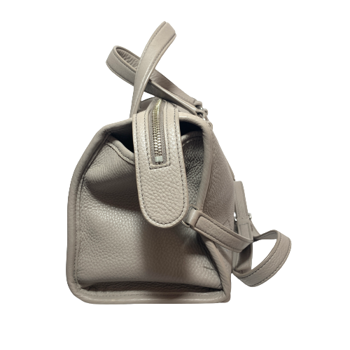 Tory Burch Grey Pebbled Leather 'Britten' Satchel | Pre Loved |