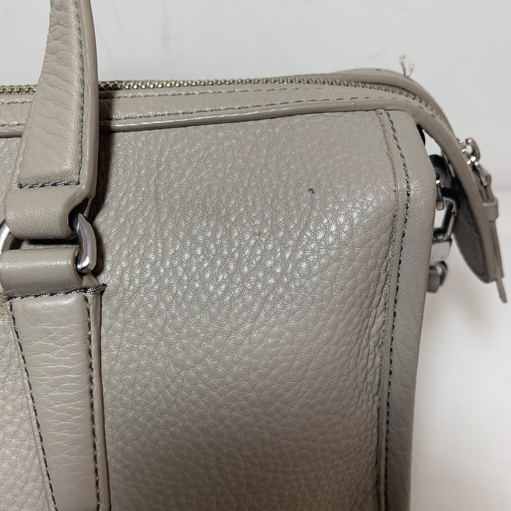 Tory Burch Grey Pebbled Leather 'Britten' Satchel | Pre Loved |