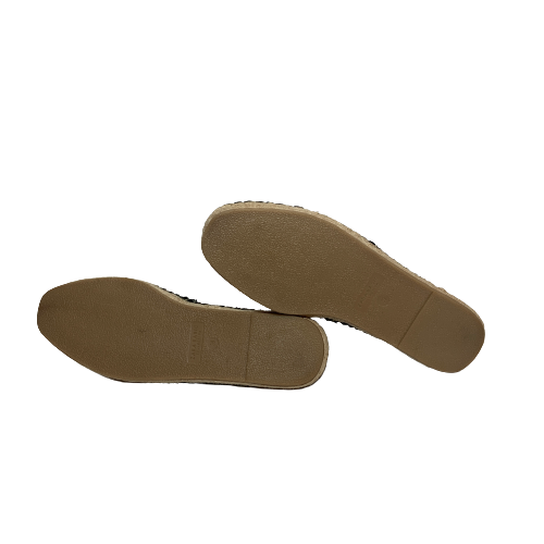 ZARA Black & Silver Espadrille Shoes | Brand New |