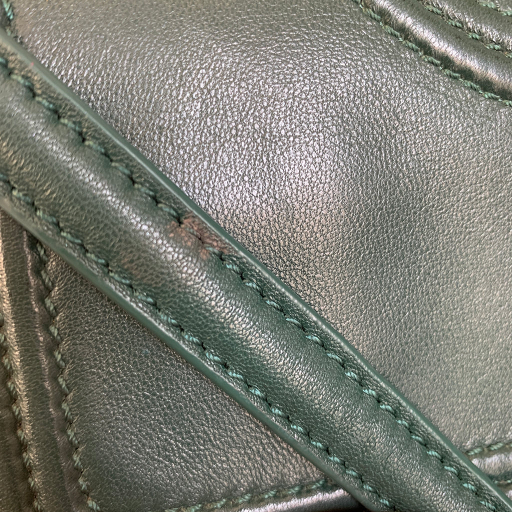 Tory Burch 'Fleming' Green Small Convertible Shoulder Bag | Pre Loved |