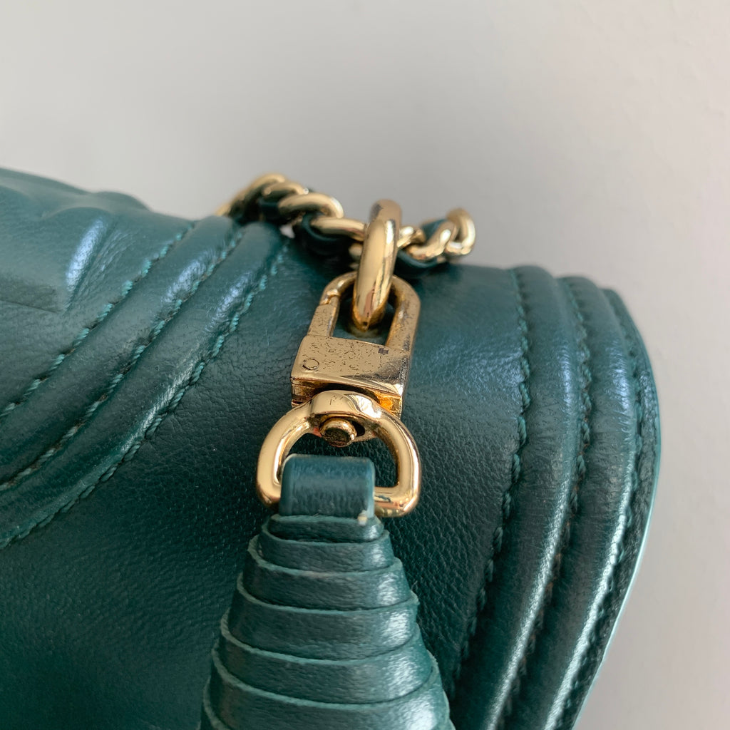 Tory Burch 'Fleming' Green Small Convertible Shoulder Bag | Pre Loved |