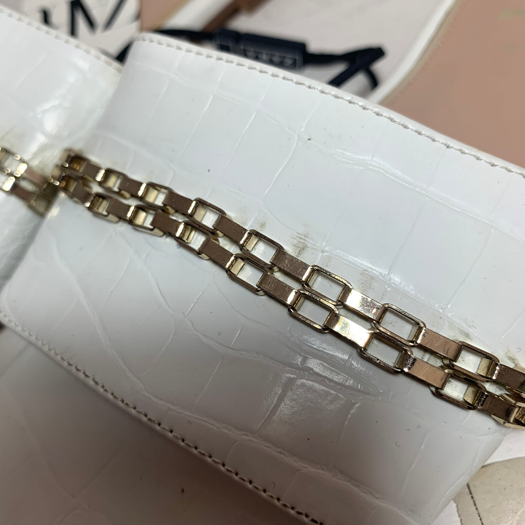 ZARA White Chain Slides | Brand New |