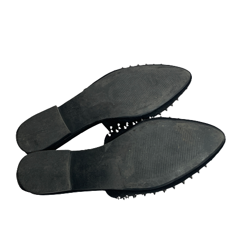 Steve Madden 'Tanner' Black Studded Mules | Genty Used |