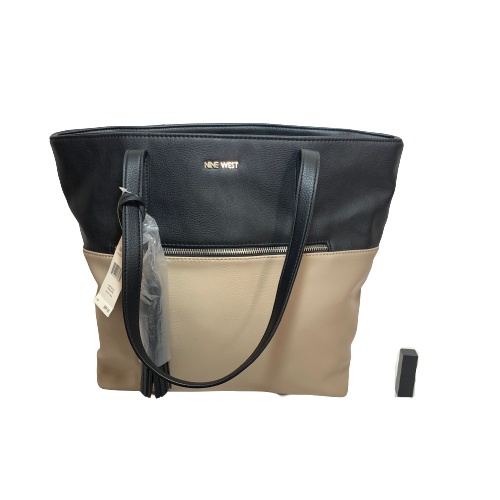 Nine West Greige & Black Shoulder Bag | Brand New |