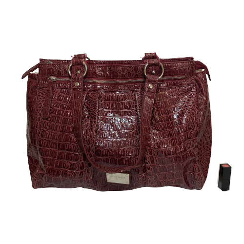 Nine West Maroon Textured Shoulder Bag | Pre Loved |