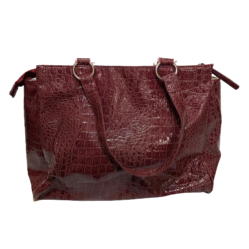 Nine West Maroon Textured Shoulder Bag | Pre Loved |