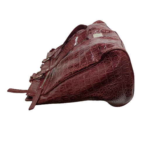 Nine West Maroon Textured Shoulder Bag | Pre Loved |