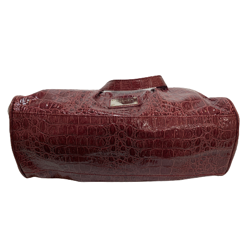 Nine West Maroon Textured Shoulder Bag | Pre Loved |