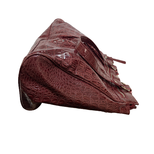 Nine West Maroon Textured Shoulder Bag | Pre Loved |