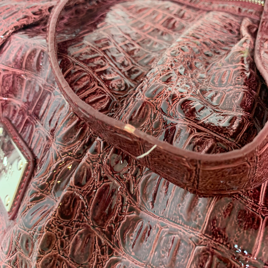 Nine West Maroon Textured Shoulder Bag | Pre Loved |