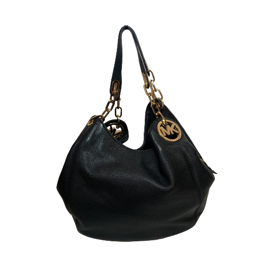 Michael Kors Black Pebbled Leather Hobo Shoulder Bag | Pre Loved |