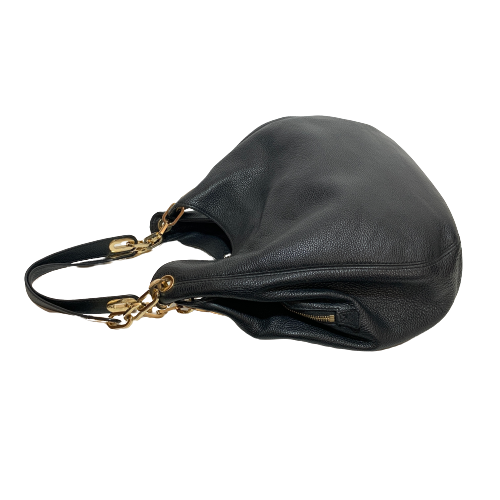 Michael Kors Black Pebbled Leather Hobo Shoulder Bag | Pre Loved |