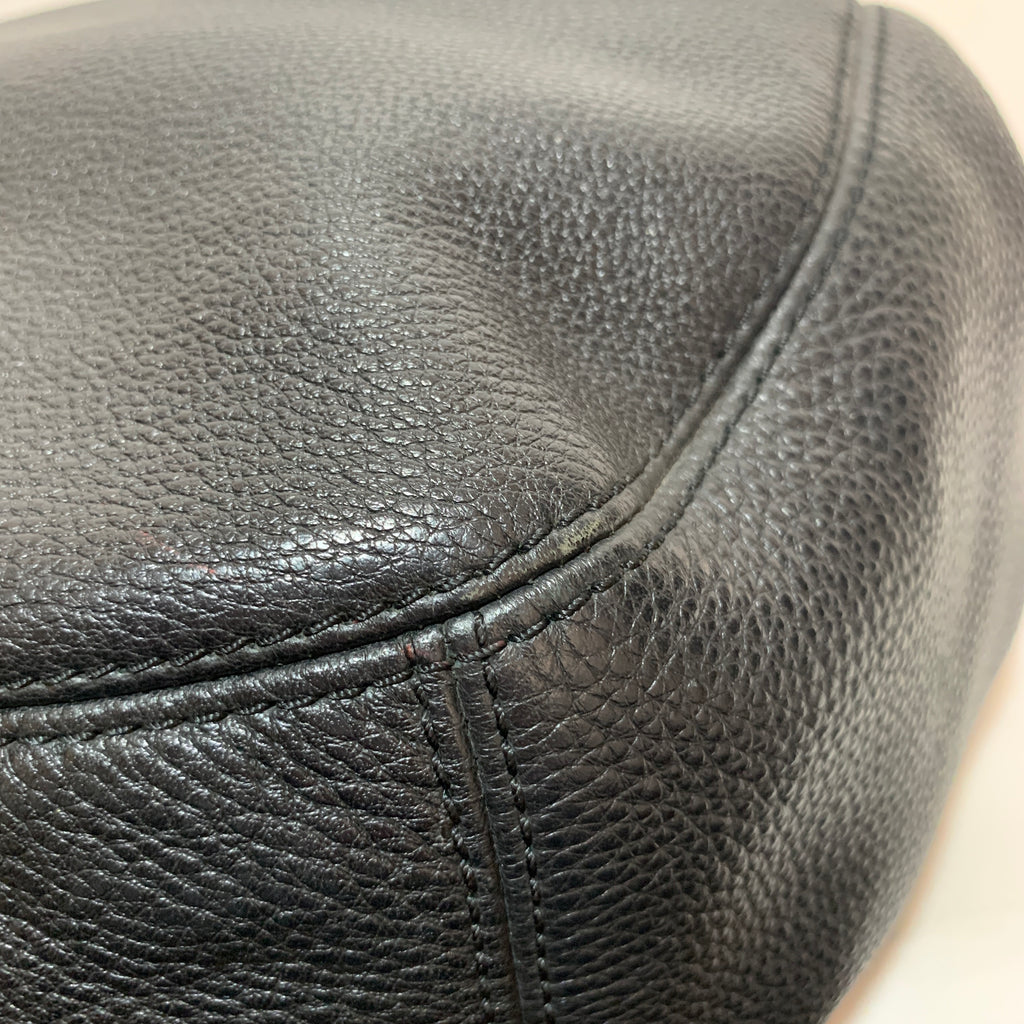 Michael Kors Black Pebbled Leather Hobo Shoulder Bag | Pre Loved |