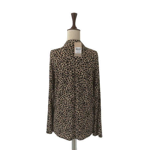 TU Cheetah Printed Collared Blouse | Brand New |