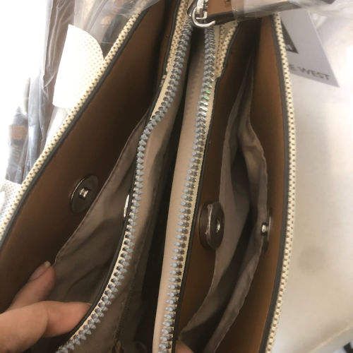 Nine West Beige & Tan 'Townes Mini' Crossbody Bag | Brand New |