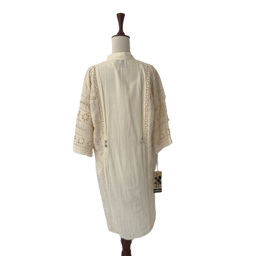 Maliha's Beige Embroidered Kurta | Brand New |