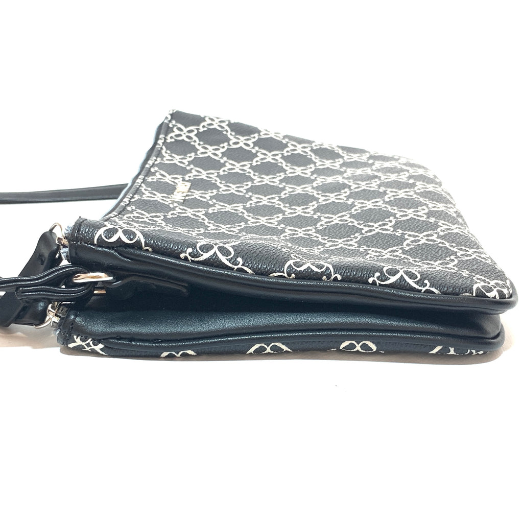 Nine West Black Printed Cross Body Bag | Like New |
