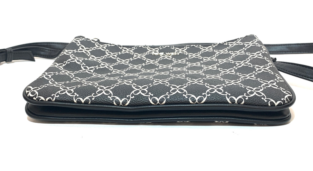 Nine West Black Printed Cross Body Bag | Like New |